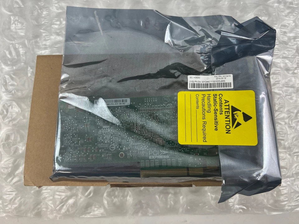 IBM 00Y2419 V3700 10Gb iSCSI FCoE 2 Port Interface Card (OPTION 00Y2493) #ab - Image 2 of 2