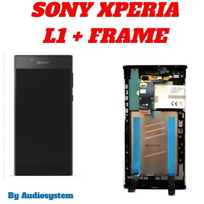 Écran LCD Tactile Complet Noir - Pour Sony Xperia L1 (G3311, G3312, G3313), Neuf