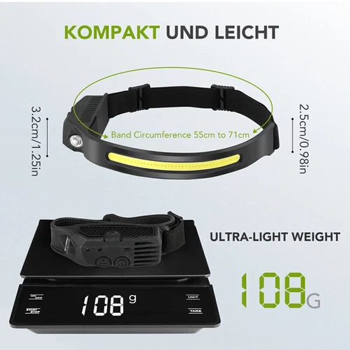 TradeNation Rechargeable Head Torch, photo 2