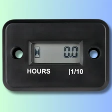 RacingPowerSports Digital Hour Meter Motorcycle ATV Snowmobile Dirt Bike Black