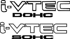 I-vtec Dohc Or I-vtec Sohc- Vinyl Die-cut Decals Buy 1 Get 1 Free