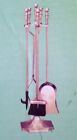 Fireset Delux Brass Fireplace Set Nib