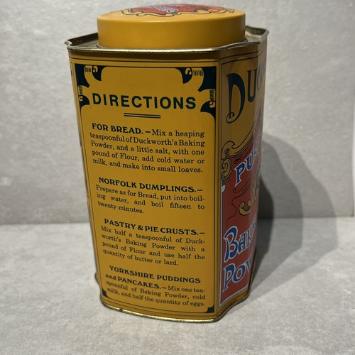 Duckworth's Pure Baking Powder 7" Tin Vintage Replica Kitchen Collectible✅ - Picture 4 of 6