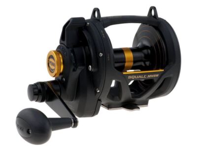 PENN Squall SQL30VSW 2 Speed 4 Bearings 4.2:1 Lever Drag - Black