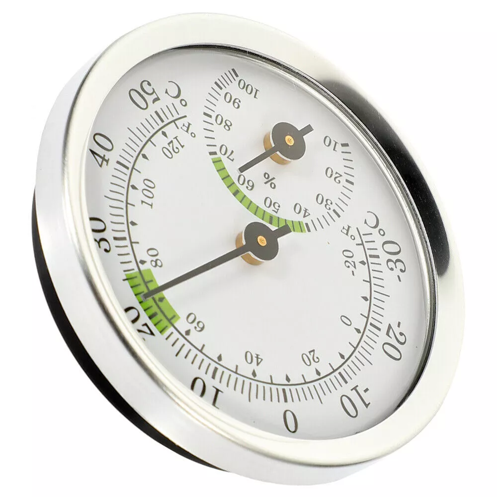 Wall Mount Analog Thermometer Hygrometer Indoor Humidity Gauge Temperature C