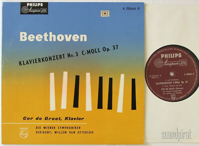 COR DE GROOT BEETHOVEN PIANO CONCERTO 3 PHILIPS 10'' ED.1 MINIGROOVE A 00646 R NM