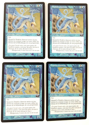 MTG Magic: Playset (4x) Drakon Jäger Hunting Drake Planeshift VF Exc