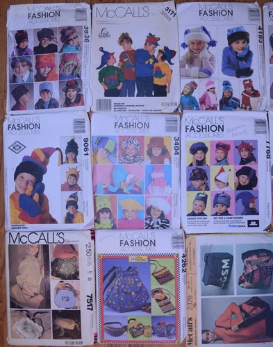 McCalls Craft Sewing Patterns Kids & Adult Hats & Handbags Totes Purses U-Choose - Picture 4 of 50