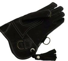 Fait à la Main Cuir Fauconnerie Gant Nubuck 2 Layered. Oiseau Manutention