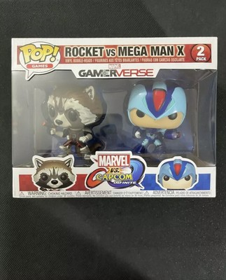 Funko Pop Games Marvel Vs Capcom Rocket Vs Mega Man X Figures 2 Pack Ebay