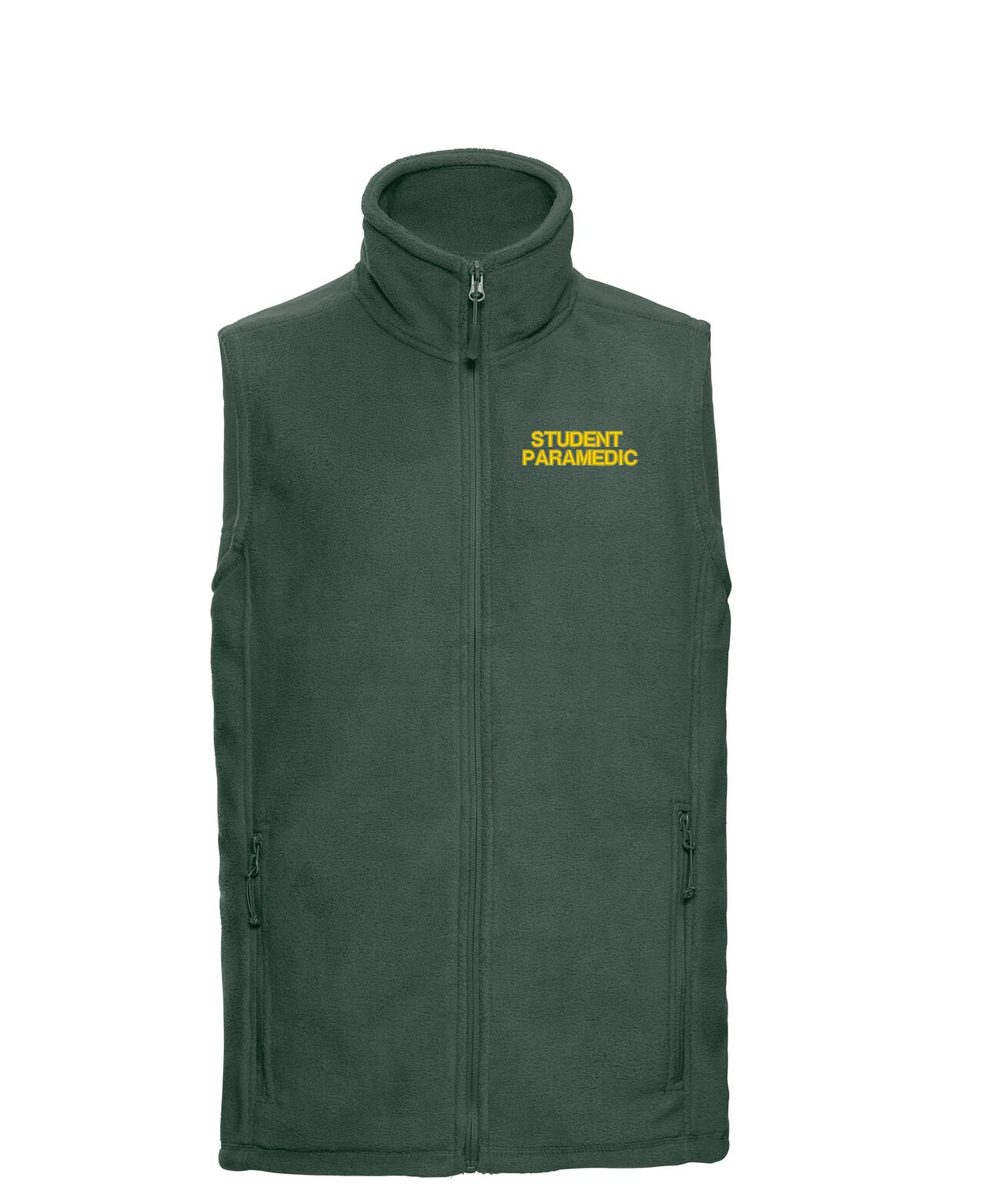 STUDENT PARAMEDIC embroidered logo Fleece Gilet 1/4 Zip Full Zip Jacket Medic