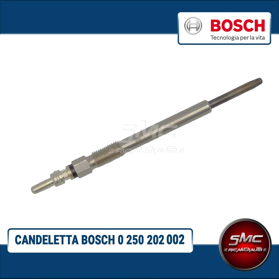 KIT 4 CANDELETTE BOSCH FIAT GRANDE PUNTO (199) 1.3 D Multijet KW 55 CV 75 - Imagen 4 de 4
