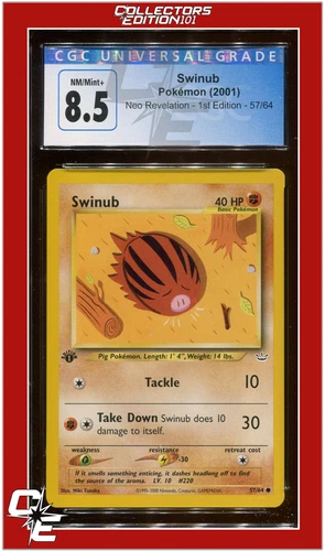 Neo Revelation 57 Swinub 1st Edition CGC 8.5