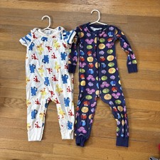 Hanna Anderson Sesame Street Lot Of 2, 2T Outfit, 3T Pajamas