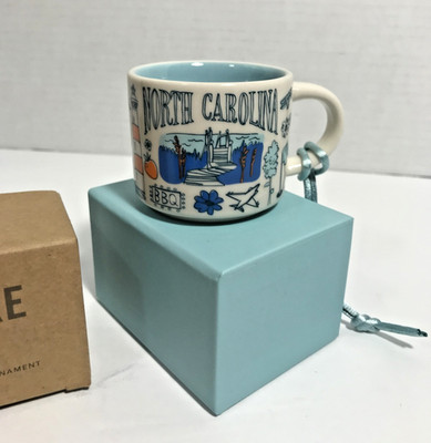 Starbucks Been There Series North Carolina Mug Ornament 2 oz New With Box
