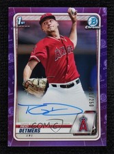2020 Bowman Draft Chrome Picks Purple Refractor 211/250 Reid Detmers Auto 0yg6