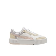 PUMA Carina Mia Lace Up Youth Girls White Sneakers Casual Shoes 40374603