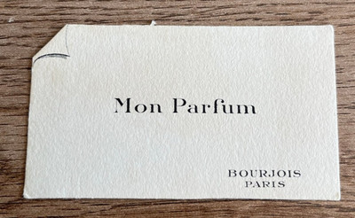 old perfume card N94 mon parfum bourjois paris