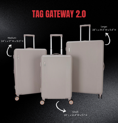 TAG Gateway 2.0 3-Piece Set of Hard Side Spinner Luggage