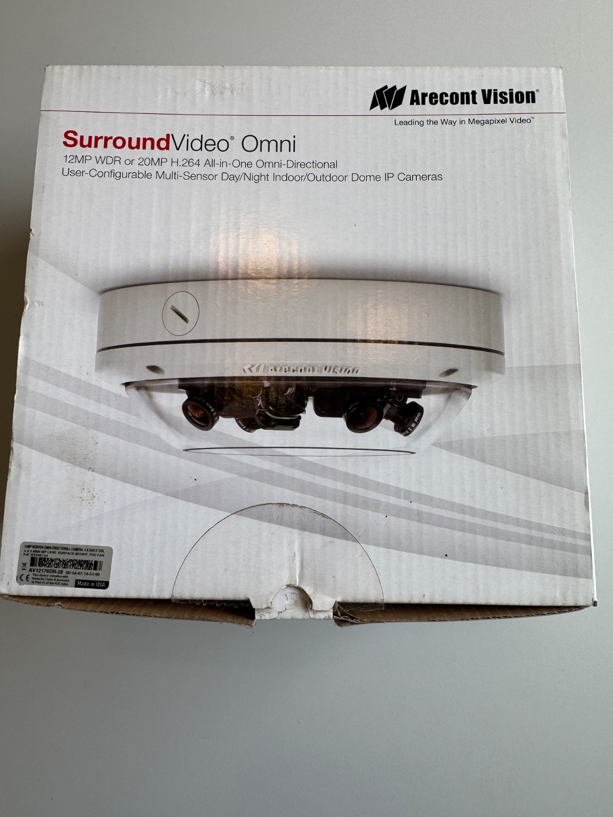 Arecont Vision AV12176DN-28 Surround Video Omni - 20MP IP  Security Camera NIB
