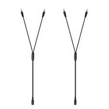 DC Power Splitter Cord 2 Pack 1 Female to 2 Male 5.5x2.1mm Y Adapter CCTV Wire