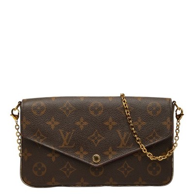 LOUIS VUITTON Monogram Pochette Felice Chain Shoulder Bag Wallet M61276 【U...