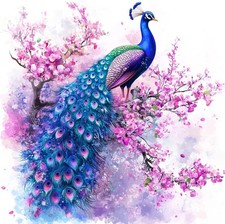 RICUVED Diamond Art Kits for Adults, Peacock Painting LD030