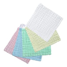5 Pcs Infant Wash Cloths for Bath Cotton Baby Towels Children's Facial