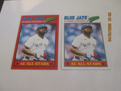 VLADIMIR GUERRERO JR. 2026 TOPPS HERITAGE AL ALL-STARS RED & BASE  CARDS #46