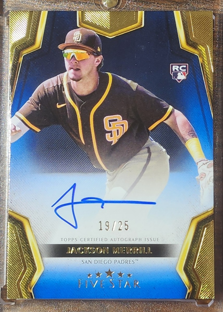 Jackson Merrill 2024 Topps Five Star Blue Rookie ON CARD AUTO #19 