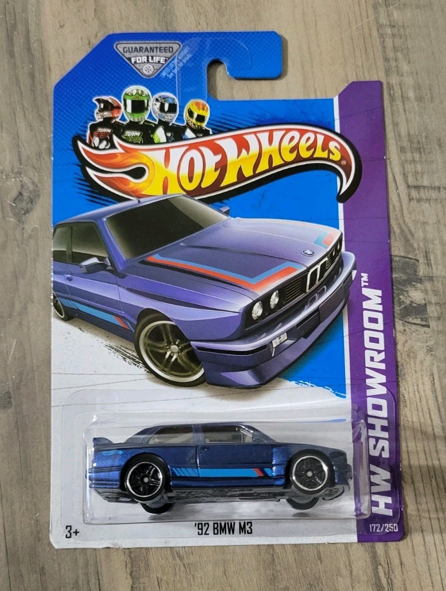 '92 BMW M3 Hot Wheels 2013 HW Showroom * Blue * NIP 1:64 Scale