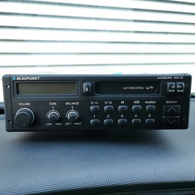Blaupunkt Augsburg SQR29 Stereo Car Radio for 80s Mercedes, BMW Vintage - Tested