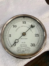 Antique Jas.P. Marsh & CO machinery gauge, "air".  Established 1865!  
