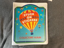 1980's Stuck On Stickers Album Stickers Lot Scratch n Sniff Pac Man 100's