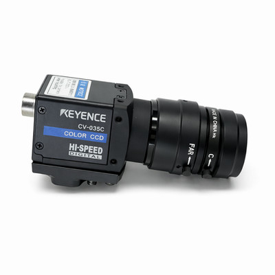 Keyence CV-035C High-Speed CCD Machine Vision Color Camera +F1.4/16mm Lens