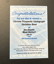AIVA ARQUETTE 2026 BOWMAN CHROME 1ST PROSPECTS AUTO VARIATION BASE #CPA-AA