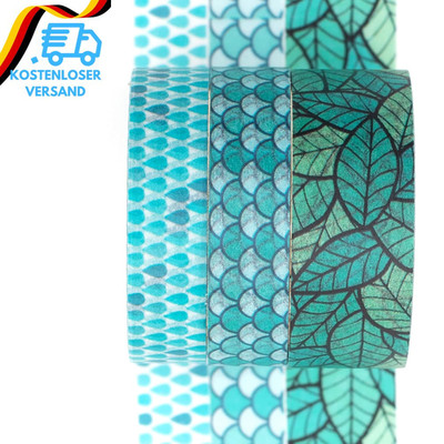 YUBX 3 Rollen Washi Tape Set Kreative Basic Dünn Dekorative Bänder Für Kunst, DI