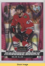 2024-25 O-Pee-Chee Platinum Marquee Rookies Pink Magma Nolan Allan #271 READ sp2