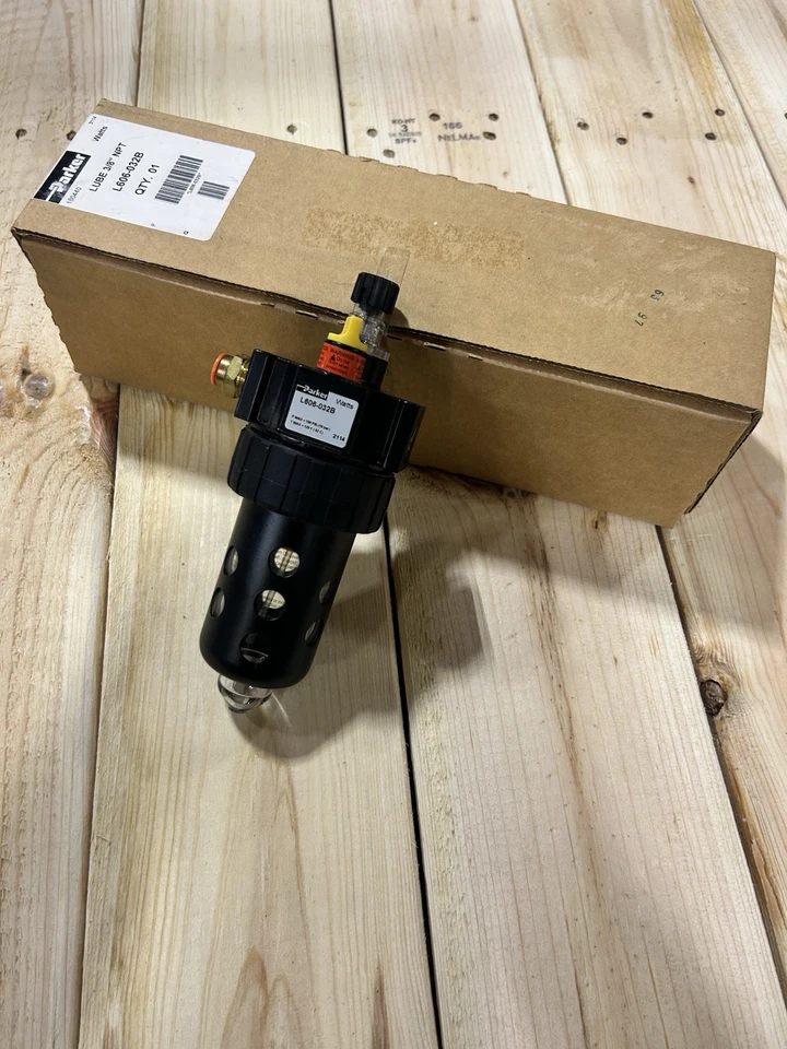 "Lubricador de línea Parker - Watts L606-032B, entrada máxima 150 psi, 90 SCFM 3/8"" NPT" Foto 3 de 3