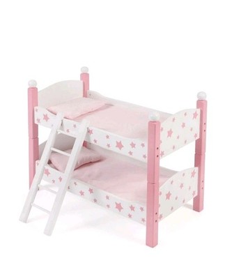 Bayer Chic 2000 Puppen-Etagenbett Stars pink mit Matratze und Bettzeug TOP