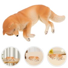  Figurine De Chien Plastique Sculpture Réaliste Décoration Modèle Animalier