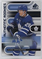 2022 SP Game Used Authentic Rookies Blue Nicholas Abruzzese Nick #165 Auto 17f6
