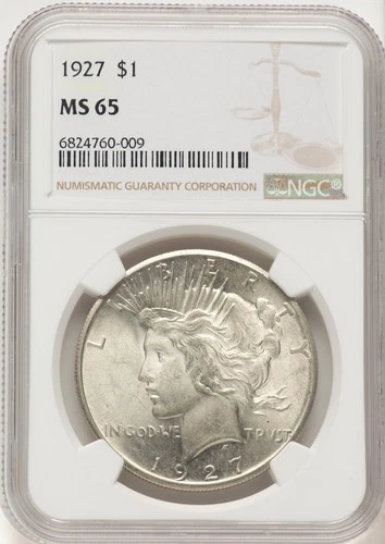 1927 Peace Dollar NGC MS65 (507631015)