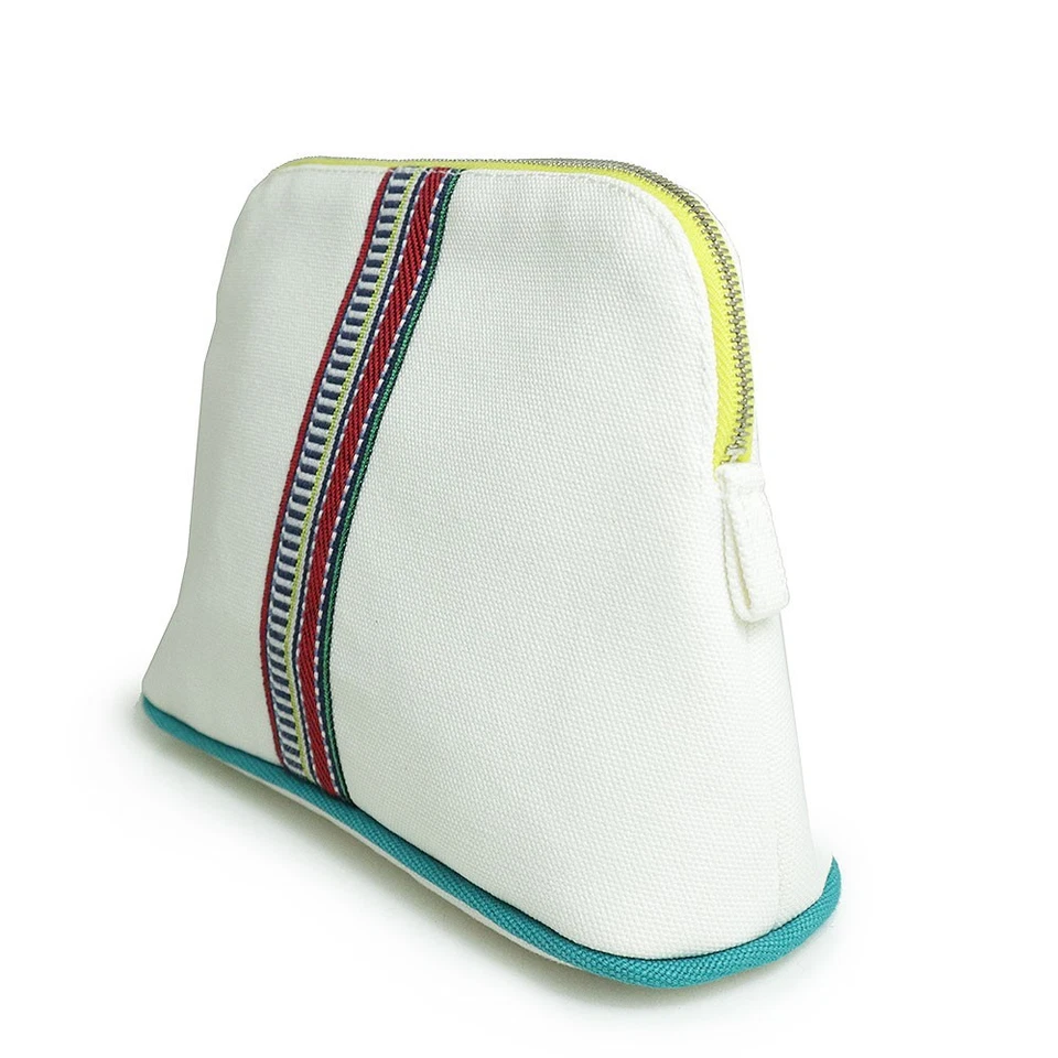 HERMES Bolide Pouch Mini 20 RUBAN CANNELLE Hermes ribbon embroidery 100% cotton Foto 3 de 4