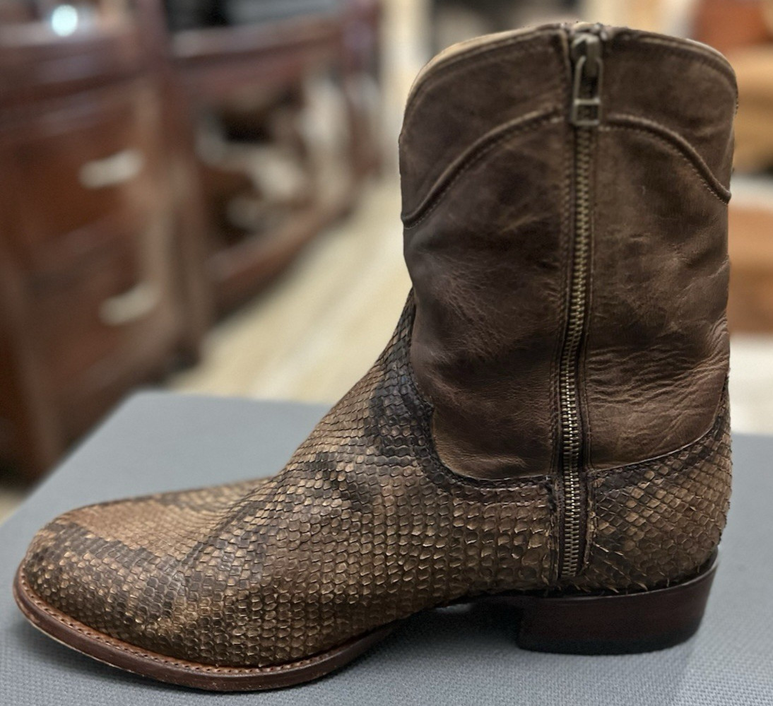 Tecovas "The Jack" Python Snakeskin Zip Boots Men… - image 5