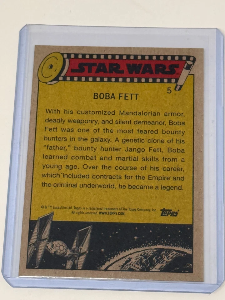 2018 Topps Star Wars Boba Fett #5 SDCC Promo /199 Comic Con Exclusive - Image 2 of 2