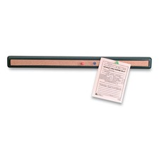 Officemate Verticalmate Plastic Cork Bar, 1.5" x 19", Gray, 5/Pack