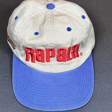 Rapala Hat Elite Collection Fishing Men's OSFM Tan Blue Adjustable Cap