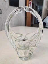 Vintage 60's Pilgrim GLASS BASKET Designer Roberto Moretti Art Glass