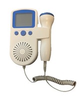 Baby Listening Device Heartbeat Pocket Fetal with GEL. - Angel Sounds - White.